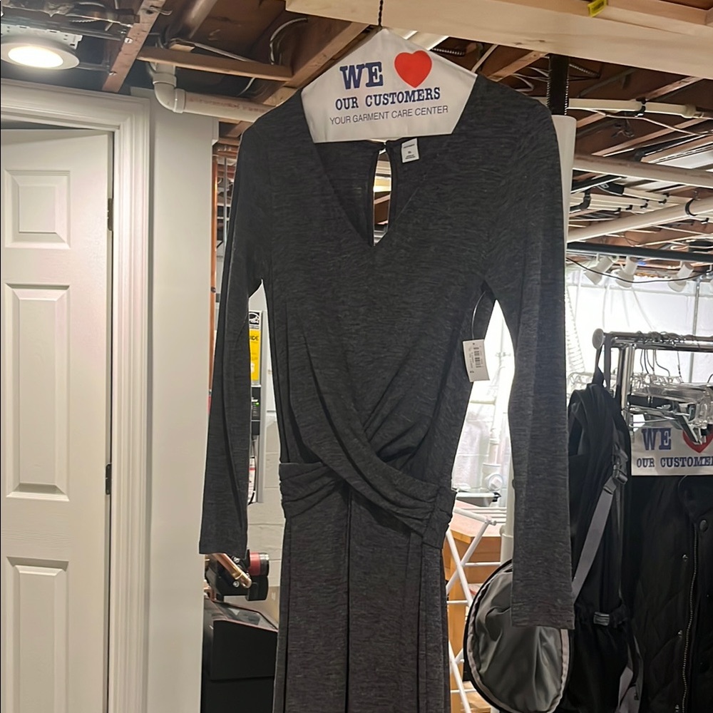 Elegant Gray Long Sleeve romper